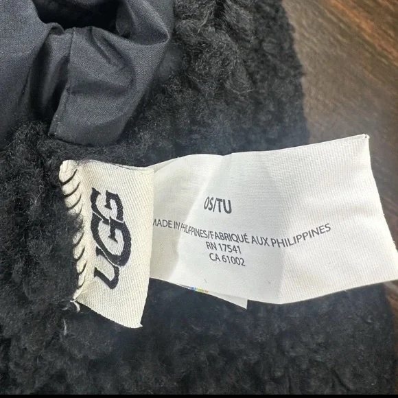 Black ugg neck gaiter ugg shasta black ugg scarf black ugg neck warmer - Picture 7 of 11